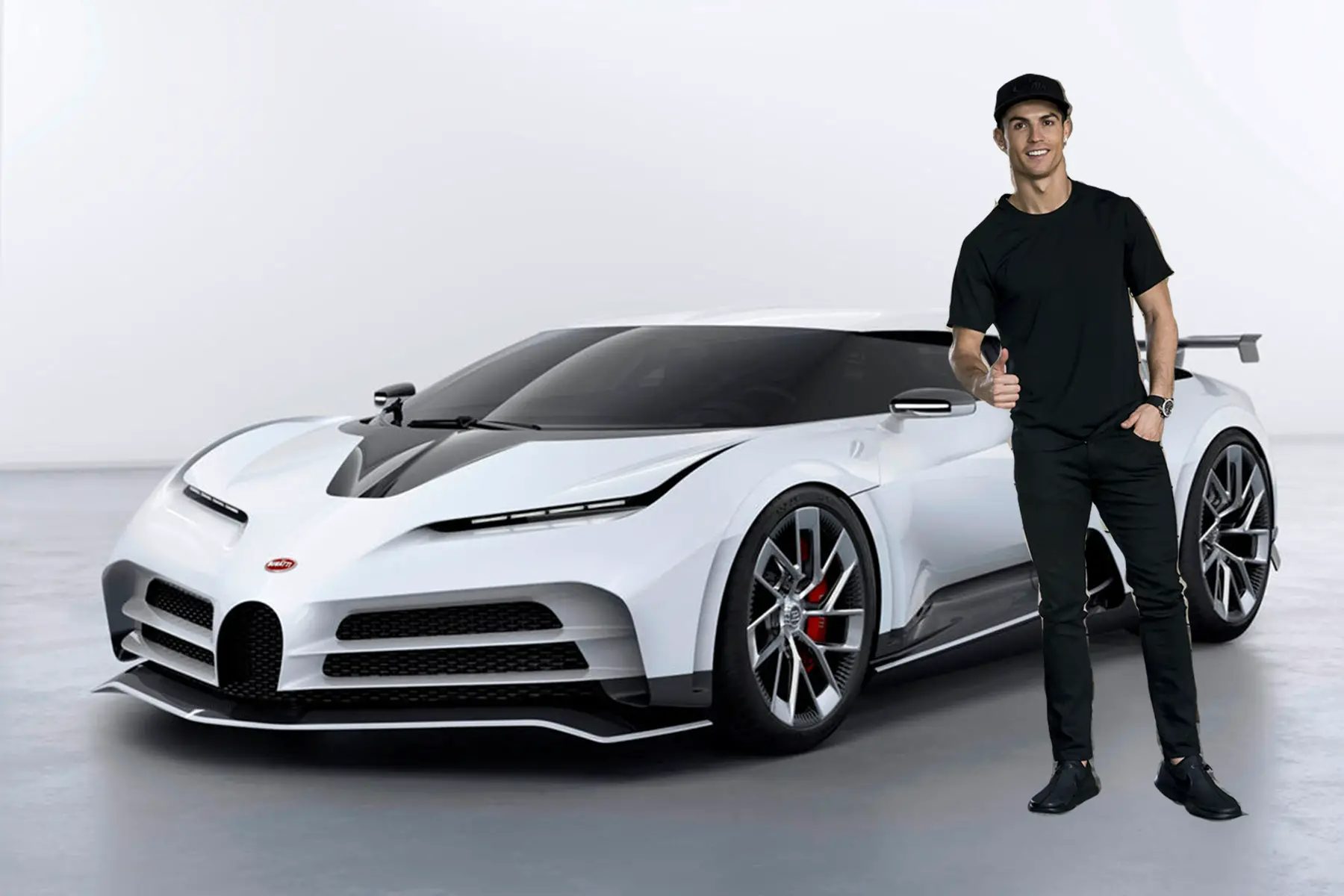 Close-up supercar limited only 10 in the world Ronaldo just bought