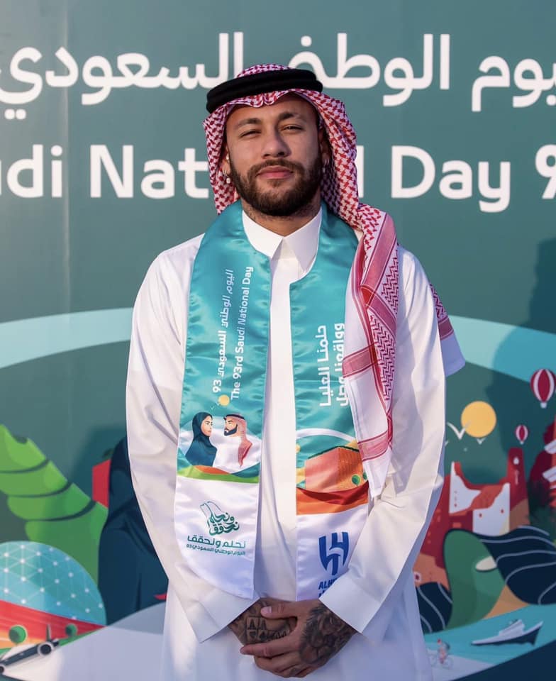 Neymar 'dissolves' on Saudi National Day - movingworl.com