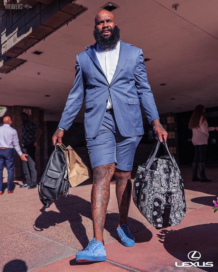 Fall in love with the street style of Baltimore Ravens players