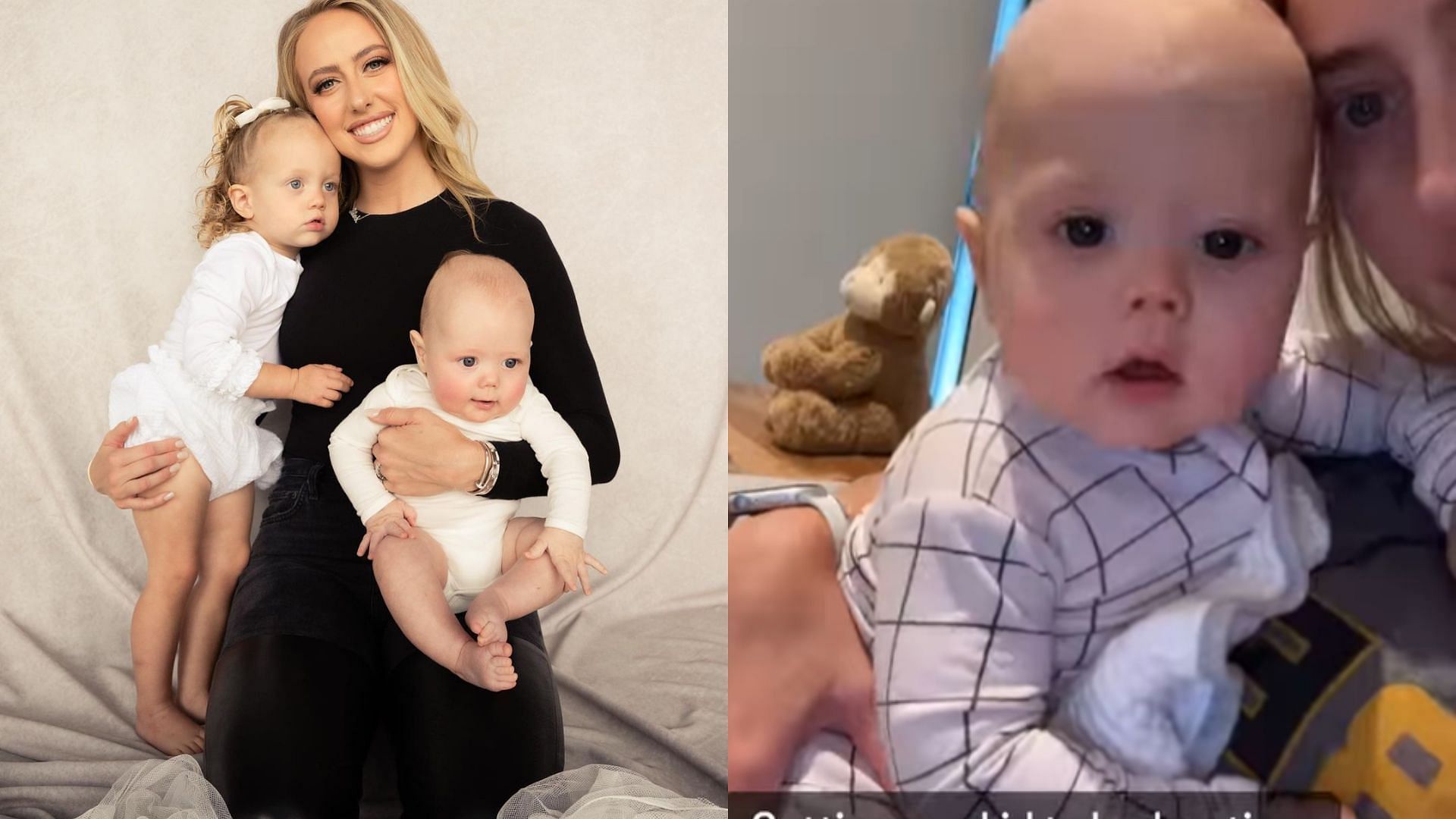 Brittany Mahomes shares adorable videos of Sterling brushing the hair of her mother and young brother Bronze - Mnews