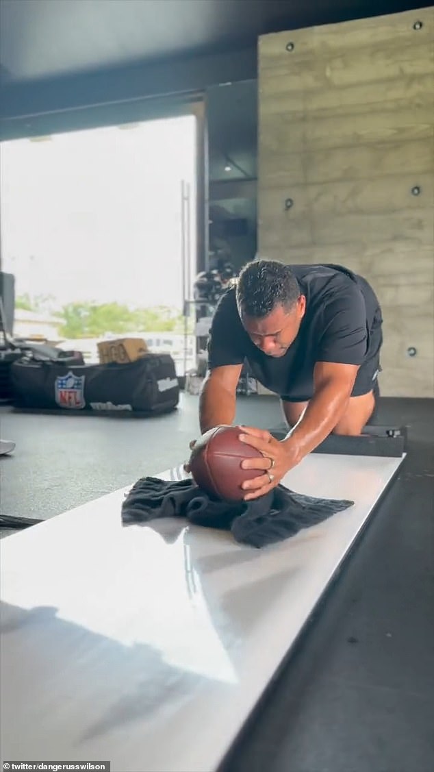 Denver Broncos quarterback Russell Wilson is widely known for his intricate workout regime