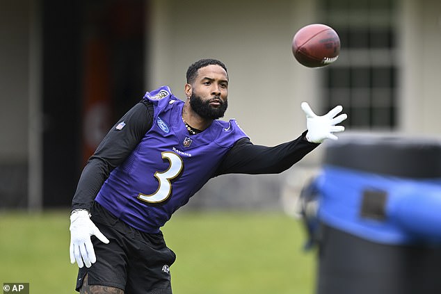 Baltimore Ravens wideout Odell Beckham Jr. is known for his incredible one-hand catch ability