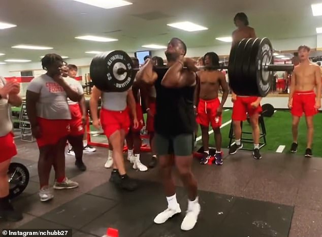 Browns running back Nick Chubb has long been known for his incredible weightlifting feats