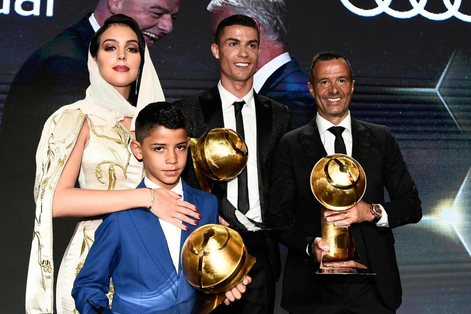 Cristiano Ronaldo scoops two gongs at Globe Soccer Awards in Dubai, while  agent Jorge Mendes wins agent of the year yet again | The Sun
