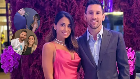 There was a stir about Messi's wife's 'marking her territory'