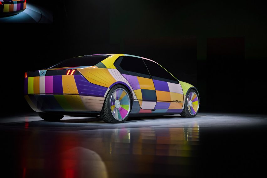 BMW's futuristic colour-changing car that uses electronic ink to transition between 32 shades