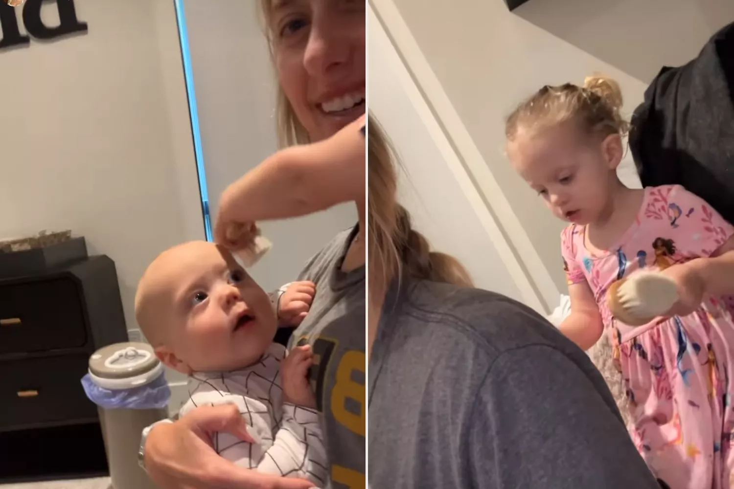 Brittany Mahomes shares adorable videos of Sterling brushing the hair of her mother and young brother Bronze - Mnews