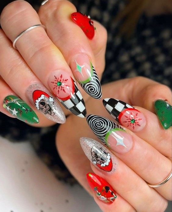 FExplore 17 Creative Ideas for Funky Winter French Nails – Animal Zone
