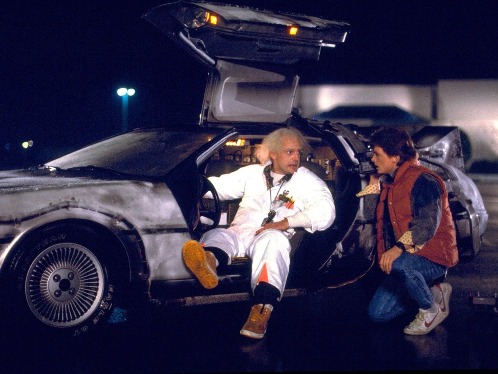 Great Scott! Iconic DeLorean from 'Back to the Future' is rebooted as an all-electric car complete with slatted rear window and gull-wing doors