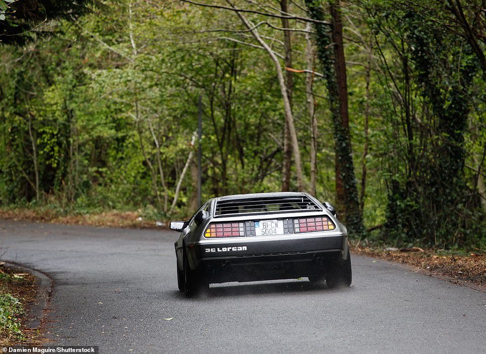 Great Scott! Iconic DeLorean from 'Back to the Future' is rebooted as an all-electric car complete with slatted rear window and gull-wing doors