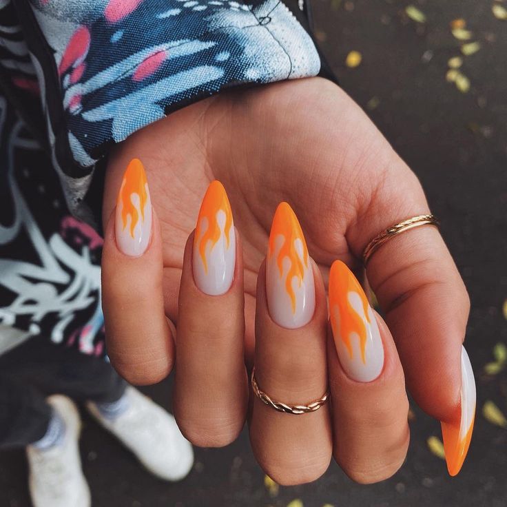 27 Fabulous Flame Nail Ideas to Make You the Sexiest Girl - sunflowerscianjur