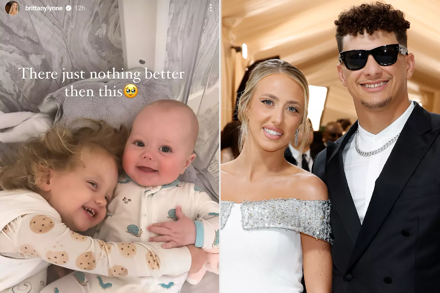 Brittany Mahomes Snaps Sweet Bedtime Cuddle Between Son Bronze and Daughter Sterling: 'Nothing Better' - Mnews