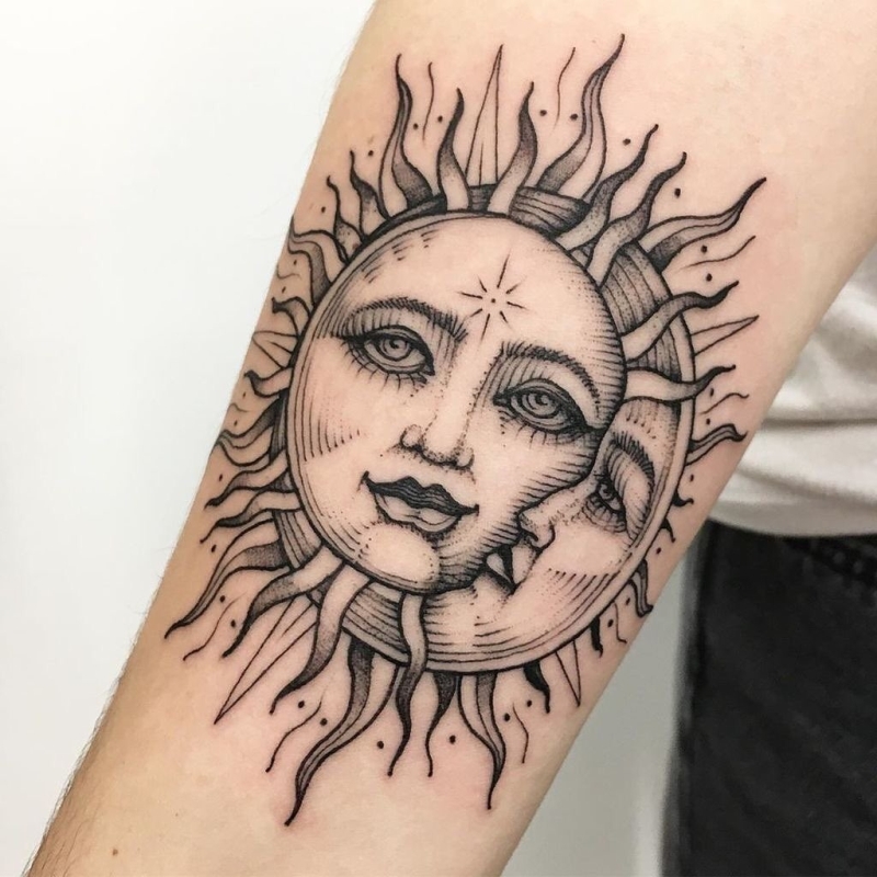 Lucky moon and sun tattoos with hidden meanings – The Daily Worlds