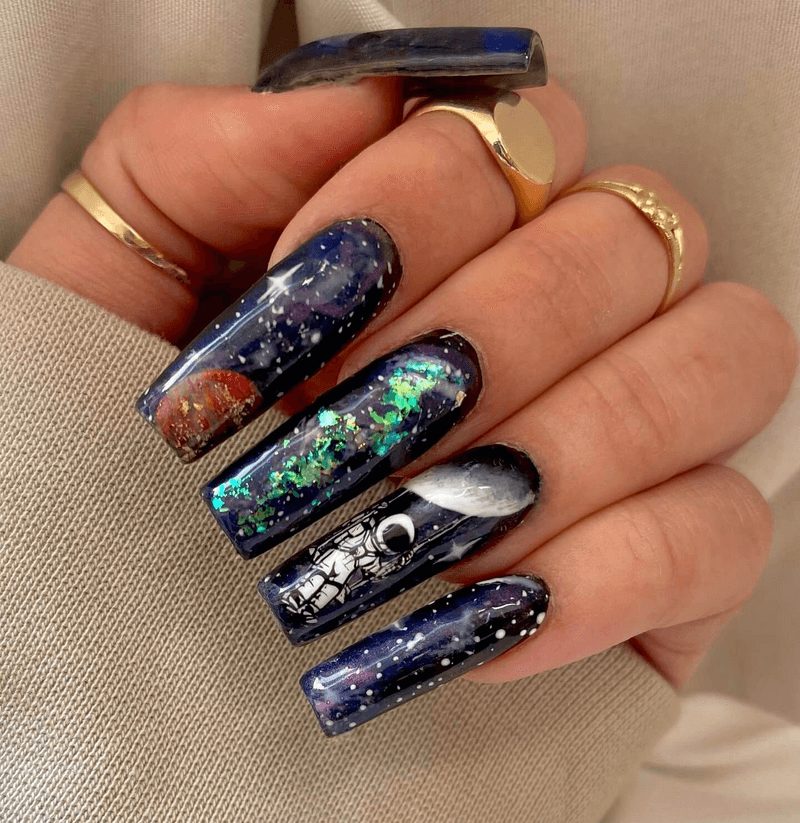 Elevate Your Manicure with These 30 Amazing Galactic Nail Art Ideas – The Daily Worlds