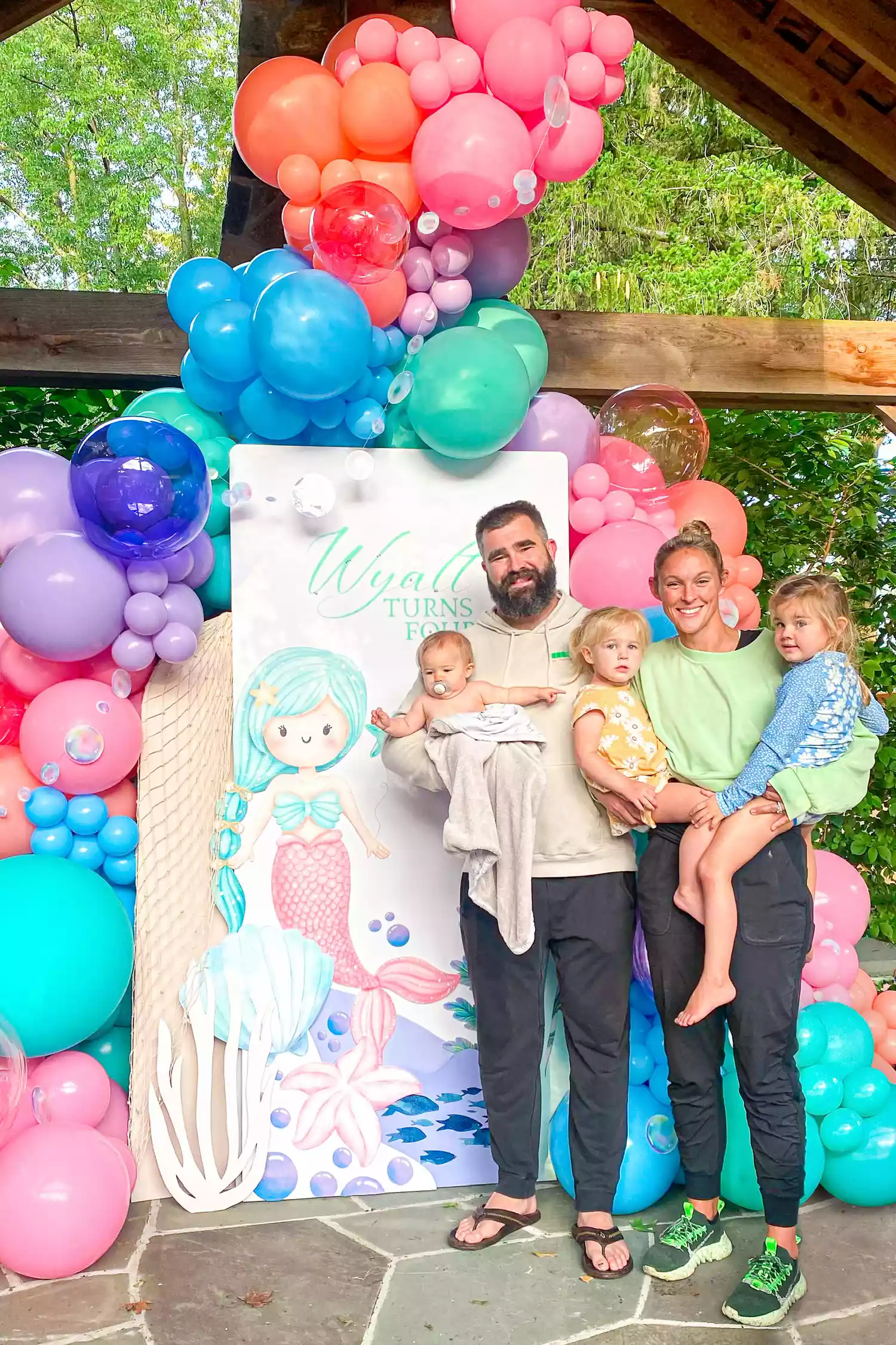 Jason Kelce and kylie kelce wyatt birthday party.