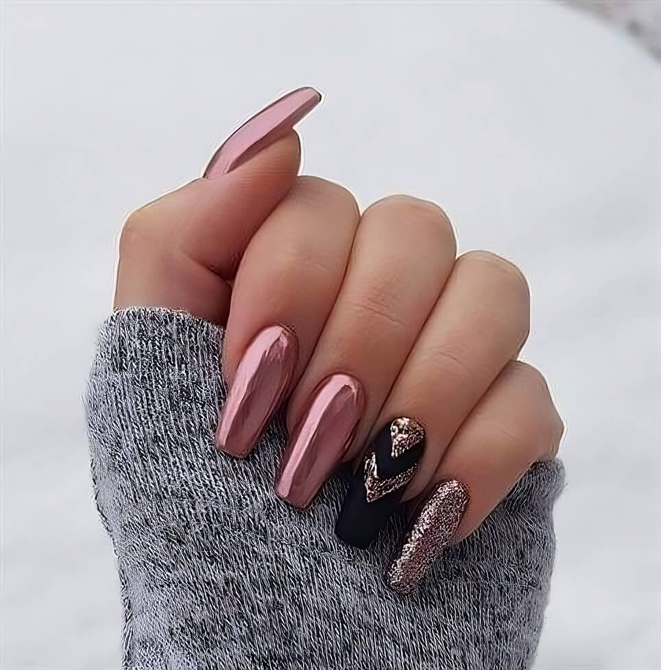 27 Breathtaking Chrome Nails For Your Special Night - 167