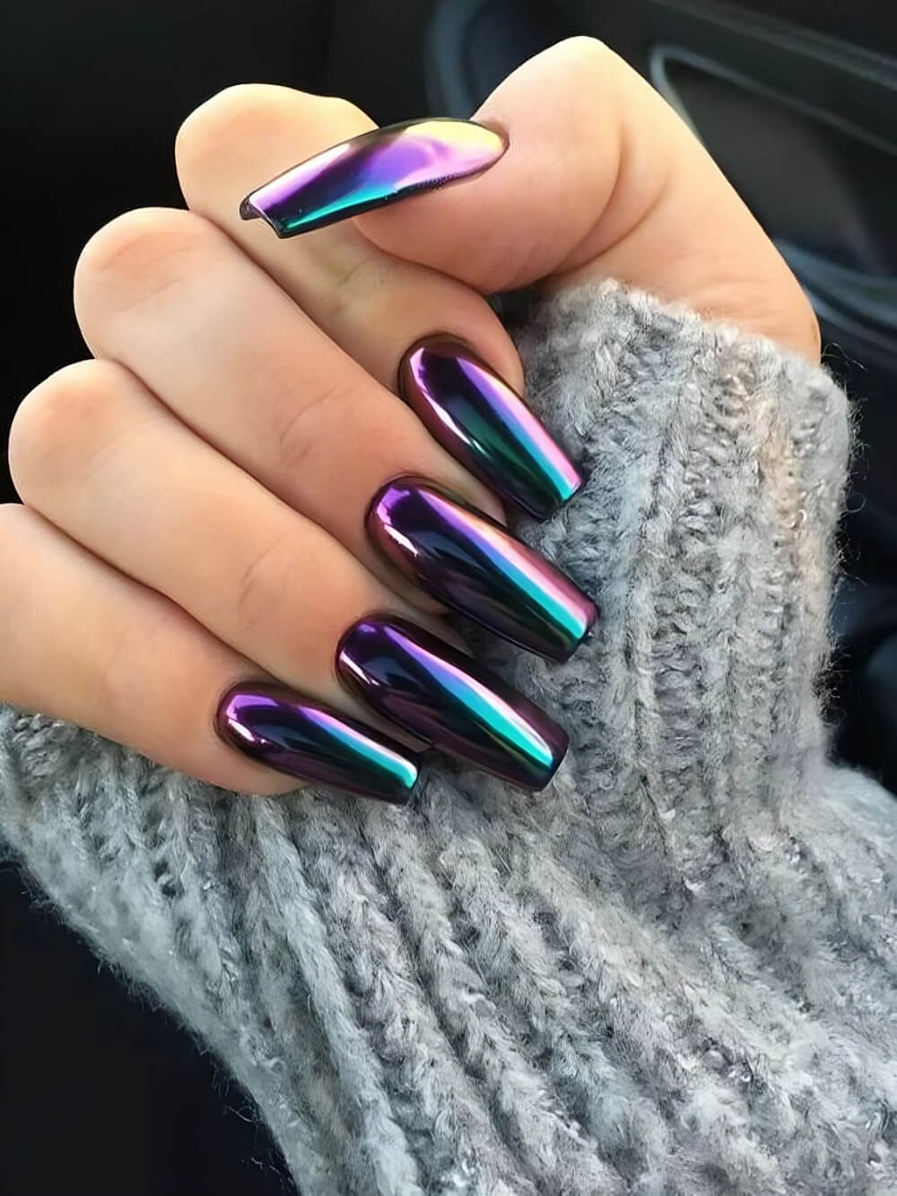 27 Breathtaking Chrome Nails For Your Special Night - 185