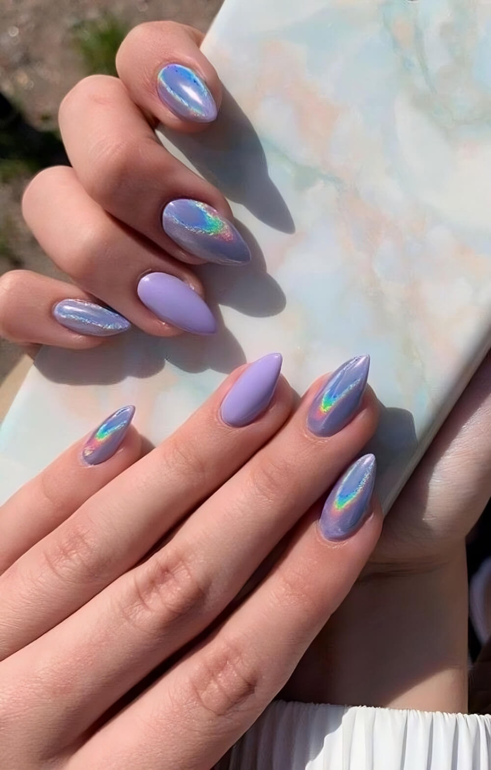 27 Breathtaking Chrome Nails For Your Special Night - 197