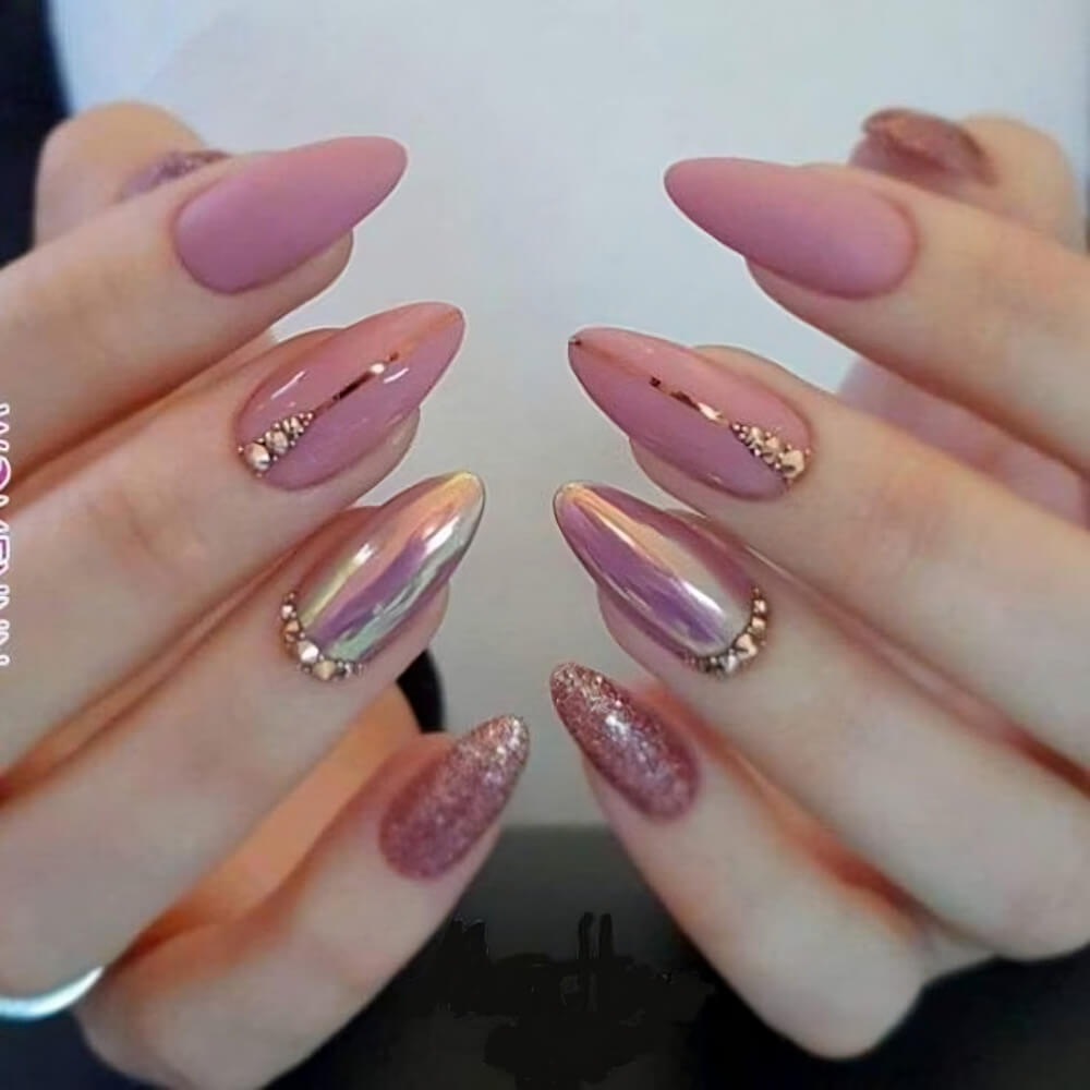 27 Breathtaking Chrome Nails For Your Special Night - 213