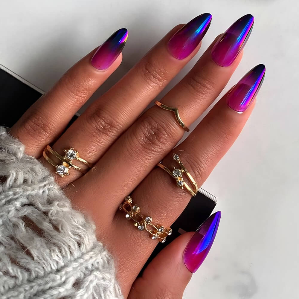 27 Breathtaking Chrome Nails For Your Special Night - 183