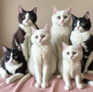 A Meeting with Royalty: The Famous Ragdoll Cat Family, Adorned with Exquisite Fur Coats.NgocChau