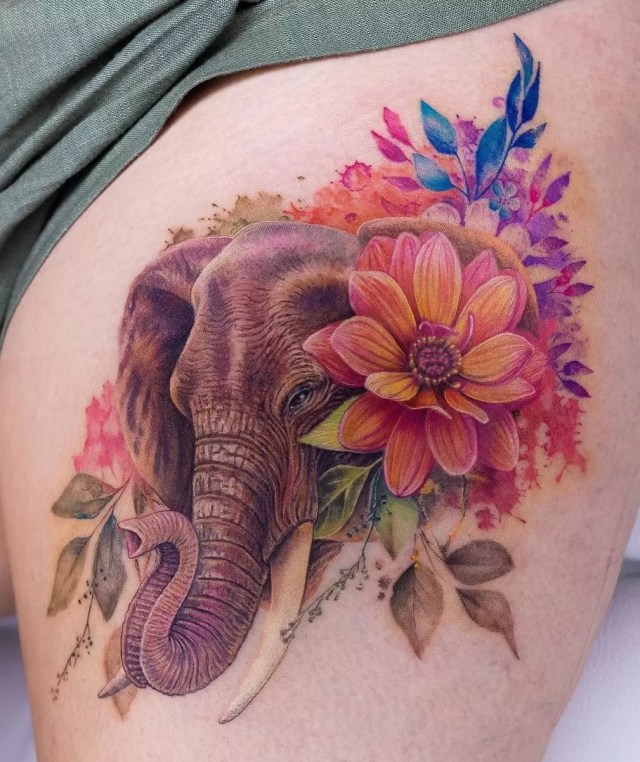 Beautiful Elephant Tattoos for Women - amazingmindscape.com
