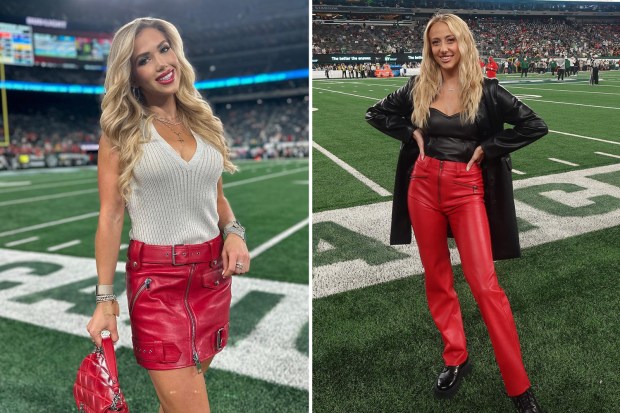 Gracie Hunt and Brittany Mahomes steal show on sidelines at Chiefs-Jets  clash on star-studded night in New York | The US Sun