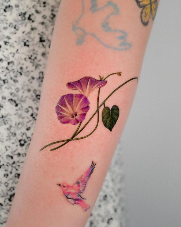 20 Morning Glory Tattoo Designs with Meaning | Art and Design