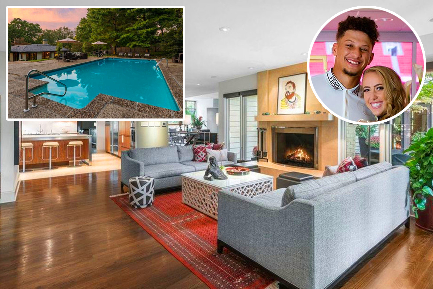 Inside Patrick Mahomes' $2million mansion in exclusive Kansas City suburb  complete with wine cellar and private pool | The US Sun