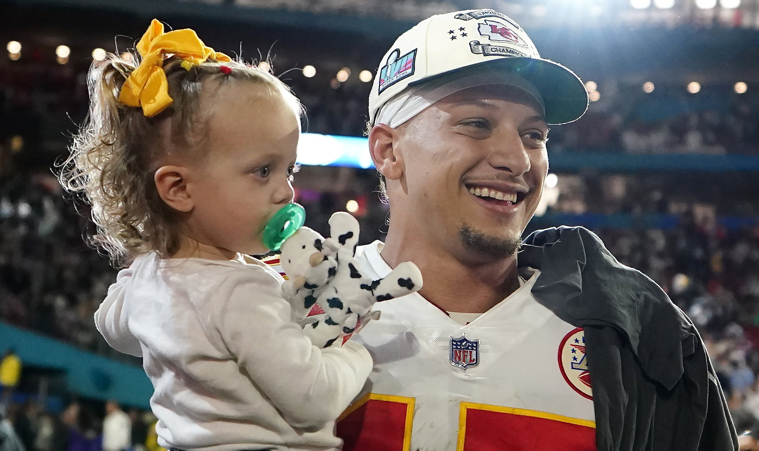 Patrick Mahomes' Daughter Celebrates Super Bowl Win On The Field