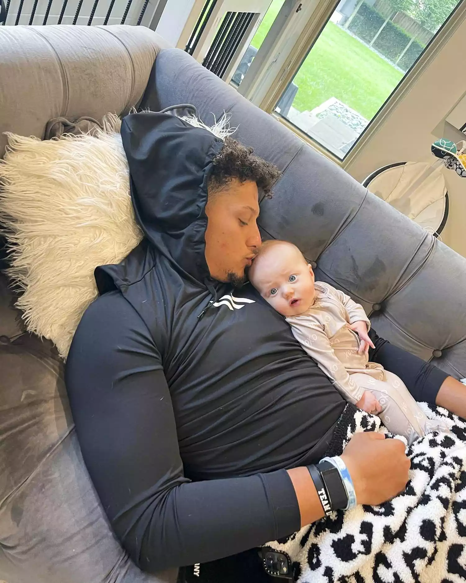 Cute Family Portraits of Patrick and Brittany Mahomes with Their ...