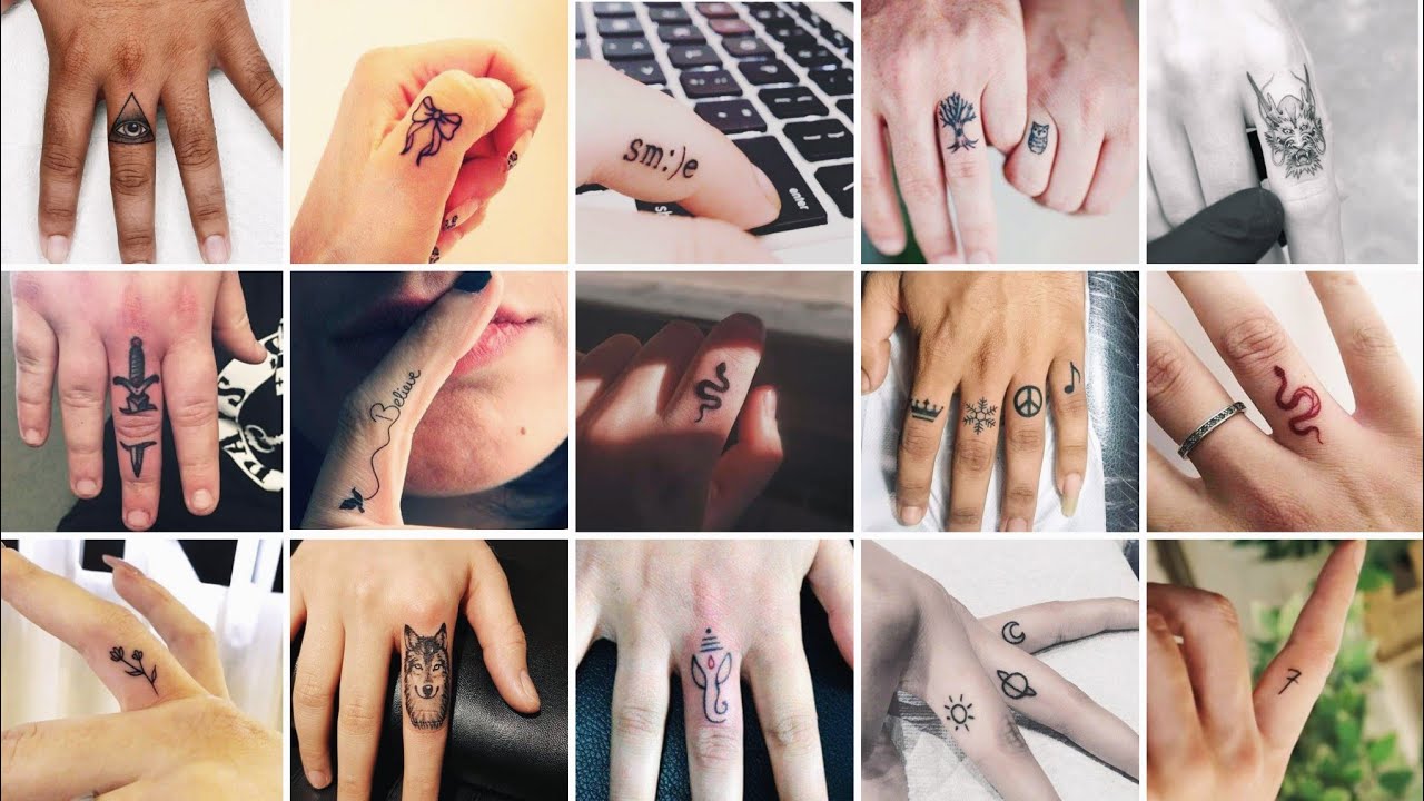 20+ Small and Cute finger tattoo ideas for men and women | trendy small  tattoos for finger🤞