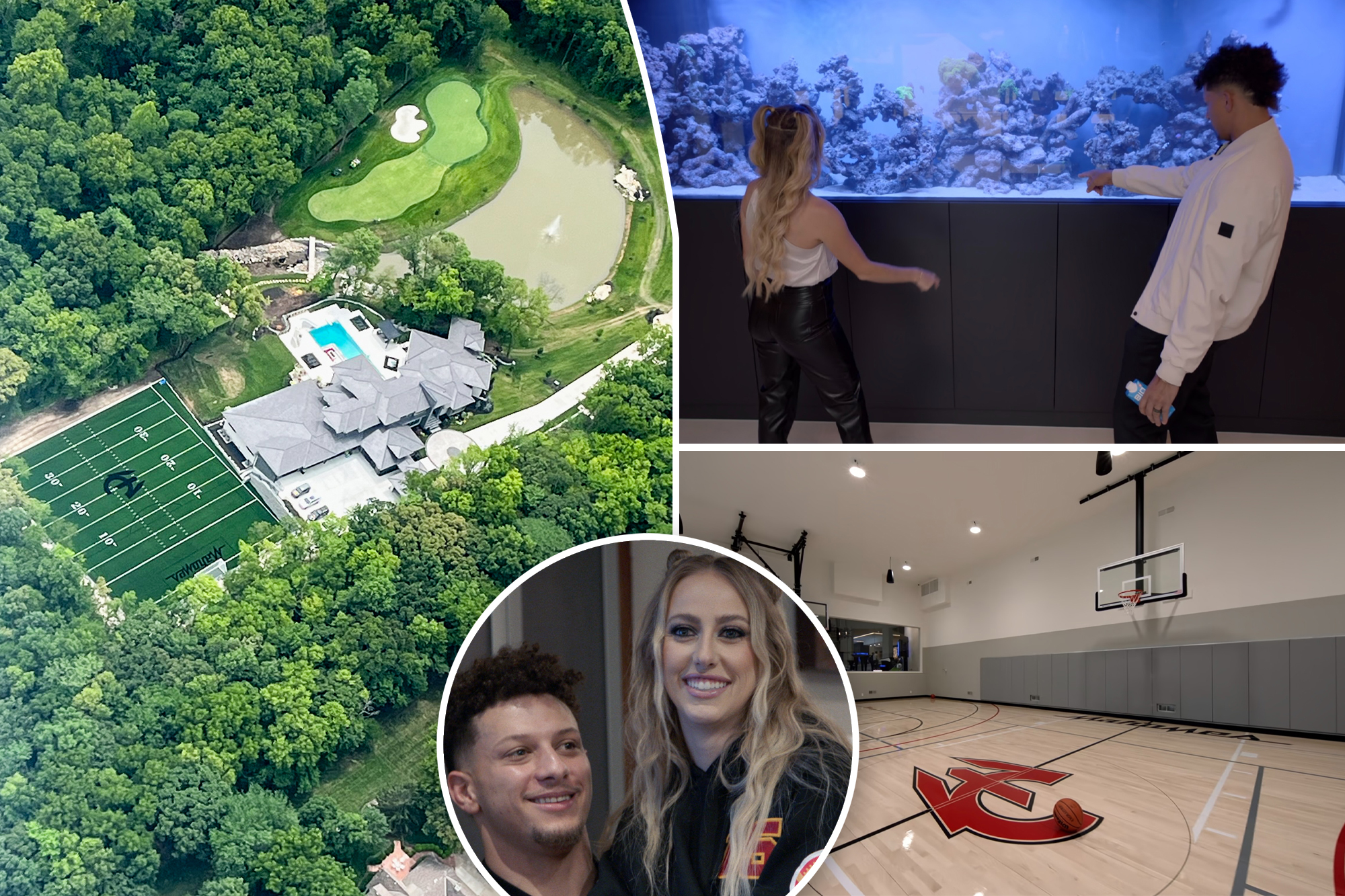 Inside Patrick and Brittany Mahomes' palatial Kansas City estate with private golf course, football field, more