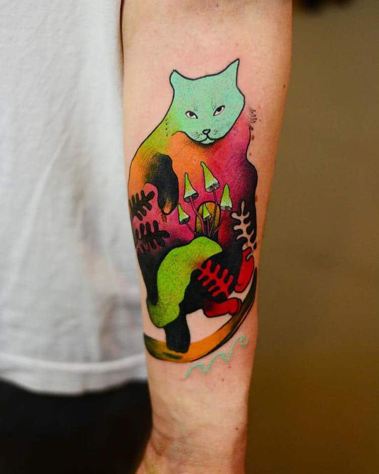 Colorful Animal Tattoos Watercolor Tattoos Illustrative Tattoos Joanna Swirska