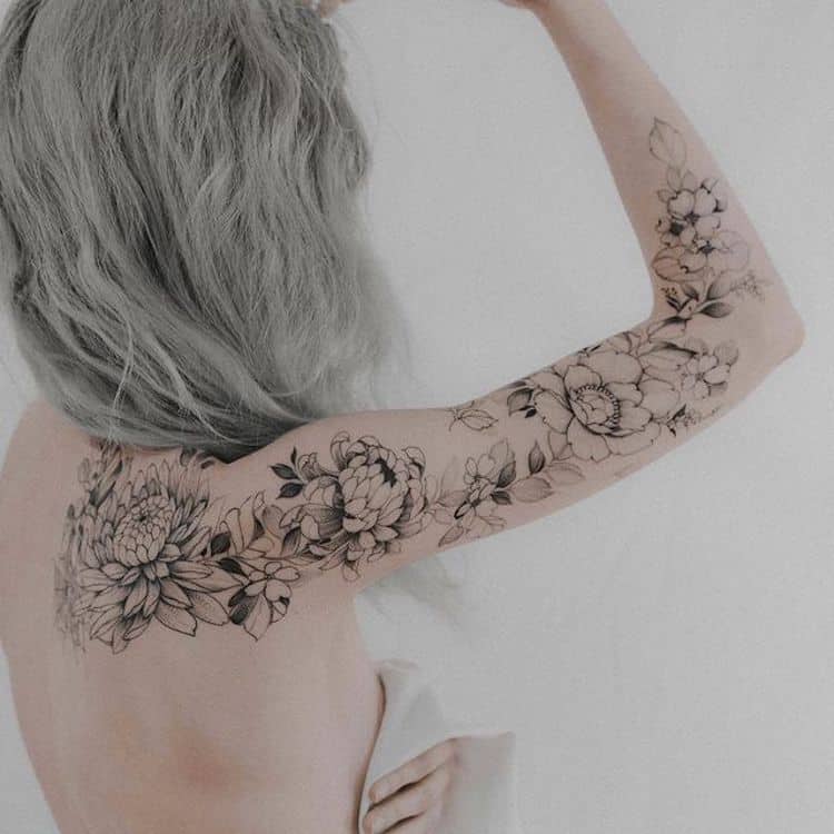 Floral Tattoos by Barry Flowers