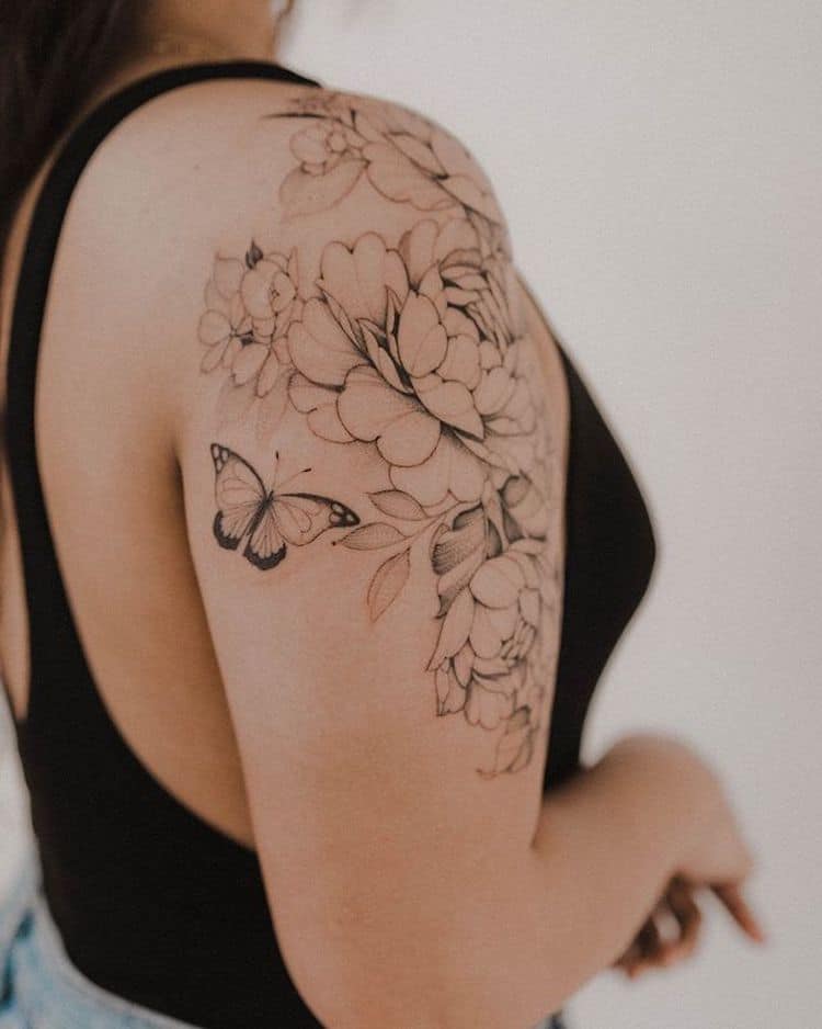 Floral Tattoos by Barry Flowers