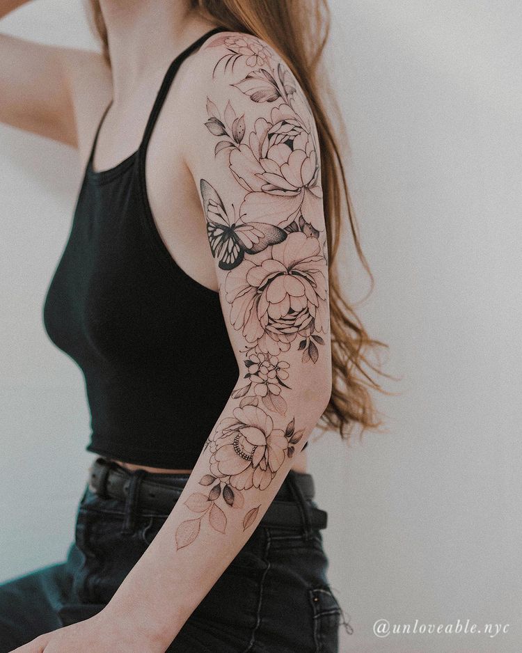 Floral Tattoos by Barry Flowers