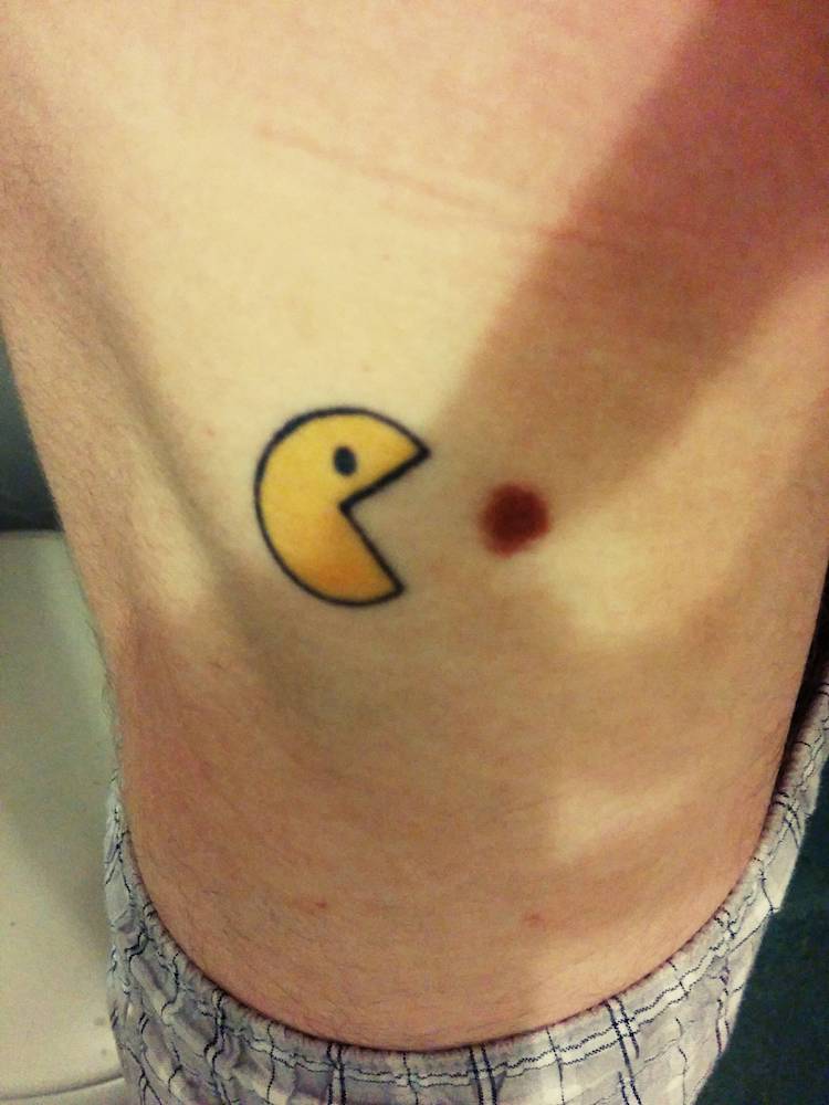 clever birthmark tattoos