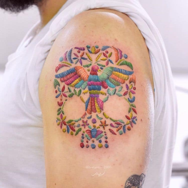 Mexican Tattoo Embroidery