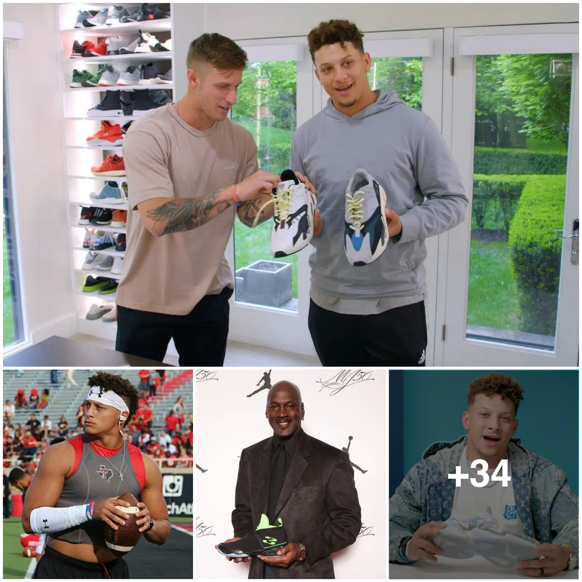 Michael Jordan Surprises Patrick Mahomes with Limited Edition Sneakers ...